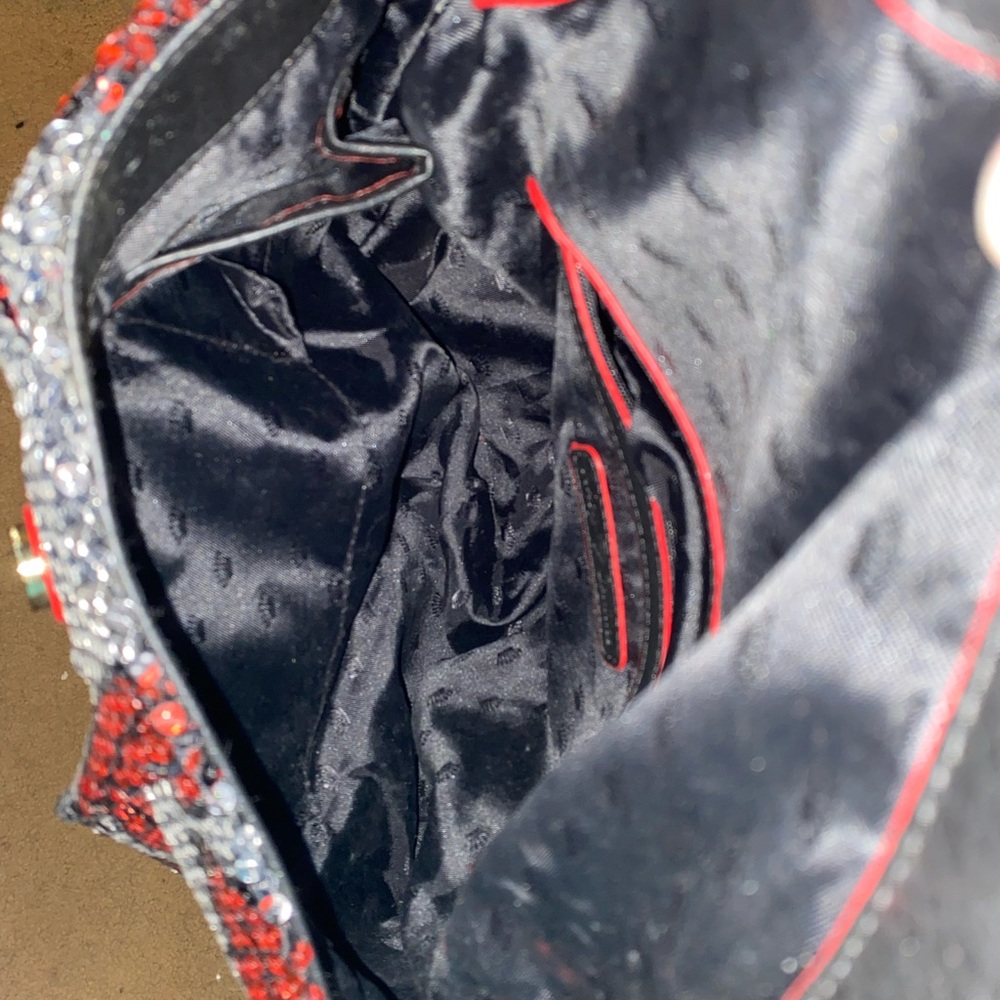 Juicy Couture Sequin Lip Pattern Shoulder Bag - image 8